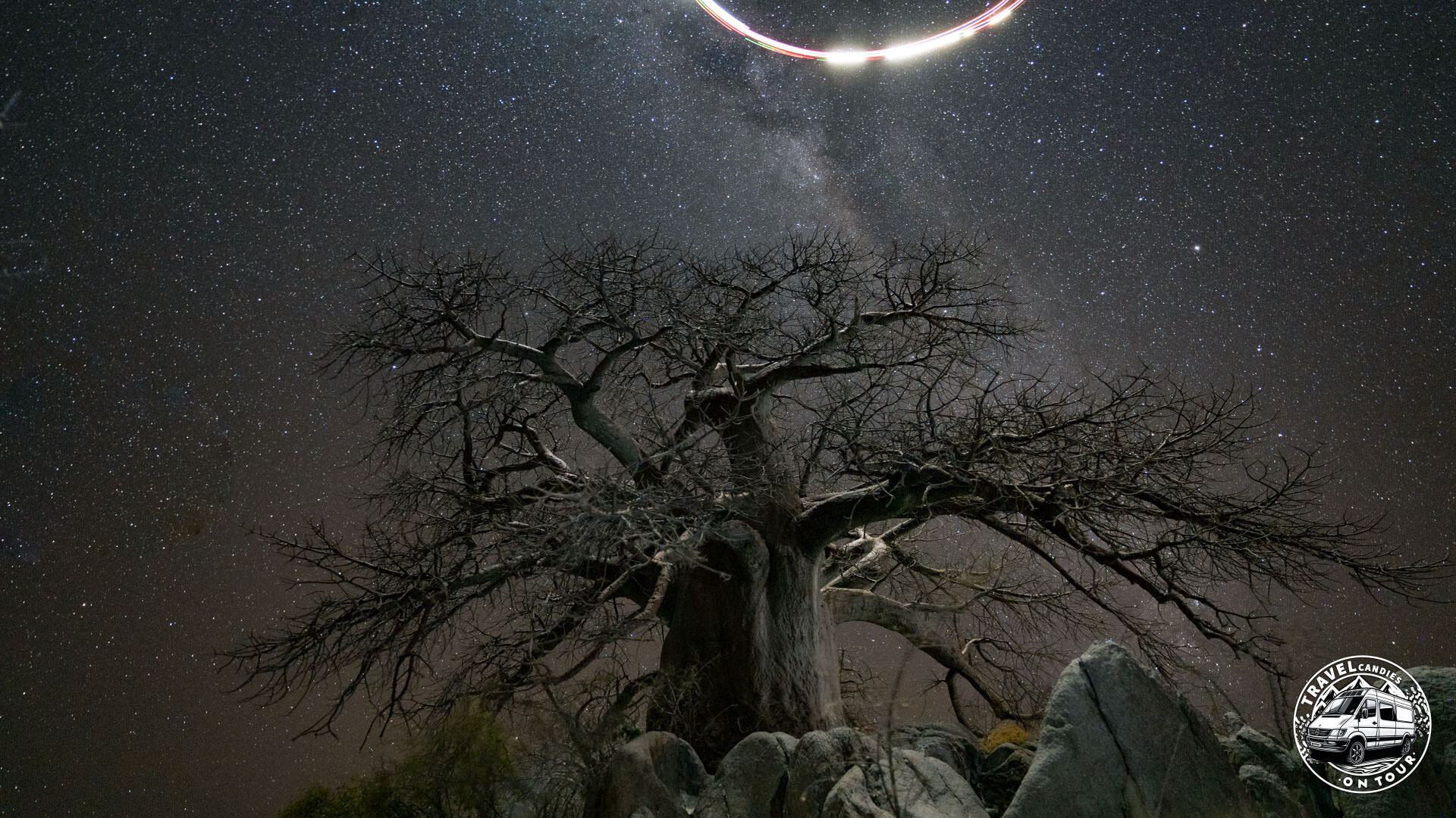 Botswana, Makgadikgadi Pans, Kubu Island - GPS (-20,889697; 25,824274)