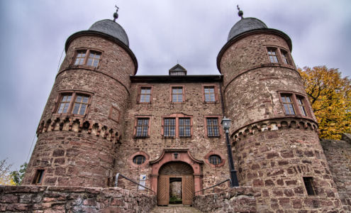 Schlossgasse, Kreuzwertheim, Bayern, Deutschland