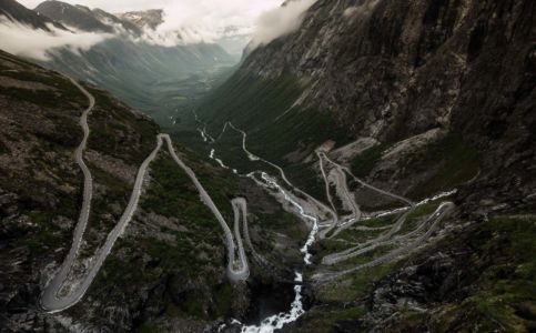 Trollstigvegen, Åndalsnes, Møre og Romsdal Fylke, Norge