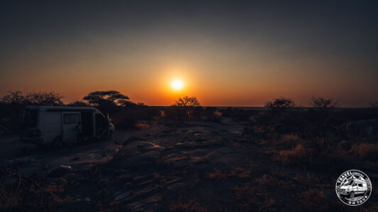 Botswana, Makgadikgadi Pans, Kubu Island - GPS (-20,889816; 25,824252)