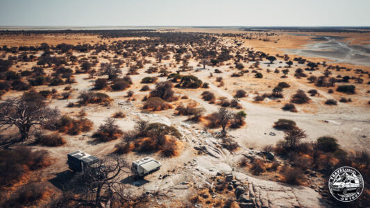 Botswana, Makgadikgadi Pans, Kubu Island - Gweta - GPS (-20,889772; 25,824669)