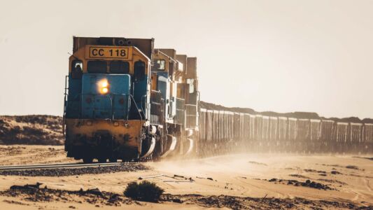 Mauritania, Iron Ore Train - Boulenouar - GPS (21,296332; -16,515884)