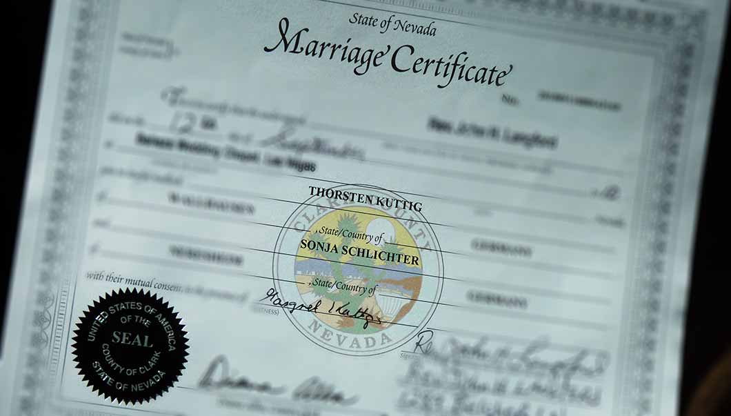 Las Vegas Marriage License Requirements Instructions Information