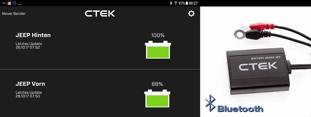CTEK battery Sense Bluetooth