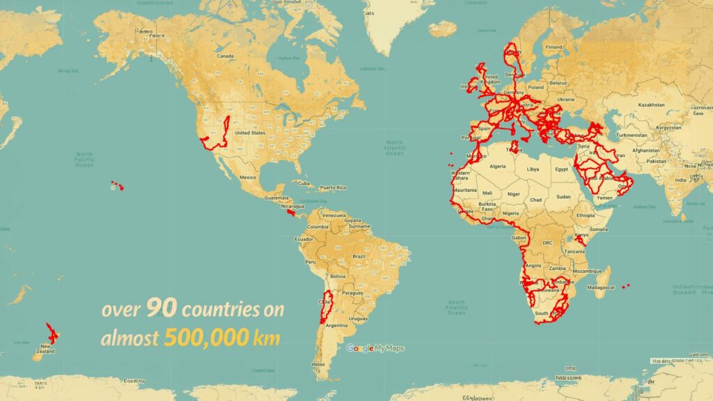 overland travel route costs europe middle east africa asia